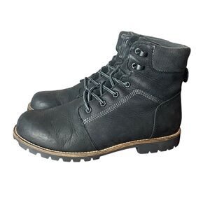 Kodiak Men's Black Leather Lace-Up Boots
